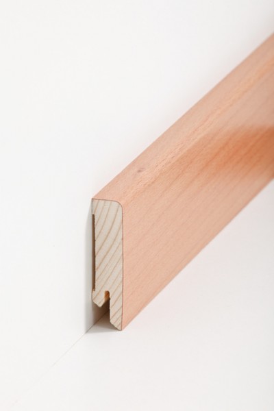 Holz Sockelleiste Buche gedämpft 16 x 60 mm