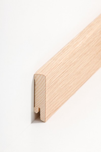 Holz Sockelleiste Eiche geölt Furnier 16 x 60 mm